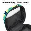 RODAILYCAI Women's Menstrual Pad Storage Bag with Zipper, Tropical Green Sunrise Landscape view 4