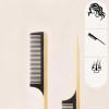 Wooden Wide-Tooth Hair Comb, Antistatic, for Hair Care and Massage, Closed-Tooth Comb, Barber Accessory (993) view 3