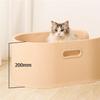 Semi-Enclosed Cat Litter Box, Plastic, Large, PP, with Litter Scoop view 3