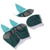 Horse Fly Mask with Ears, UV-Protection Mesh, Removable, Blue-Green view 2