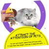 Toddmomy 2-Piece Interactive Cat Toy Set, Yellow and Gray Fish Balls for Chewing, Teeth Cleaning and Play, for Small to Medium Cats view 2