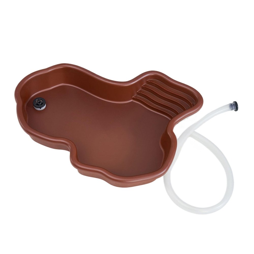 Ailan Turtle Bath, Natural River-Like Design, Burr-Free, Type +2