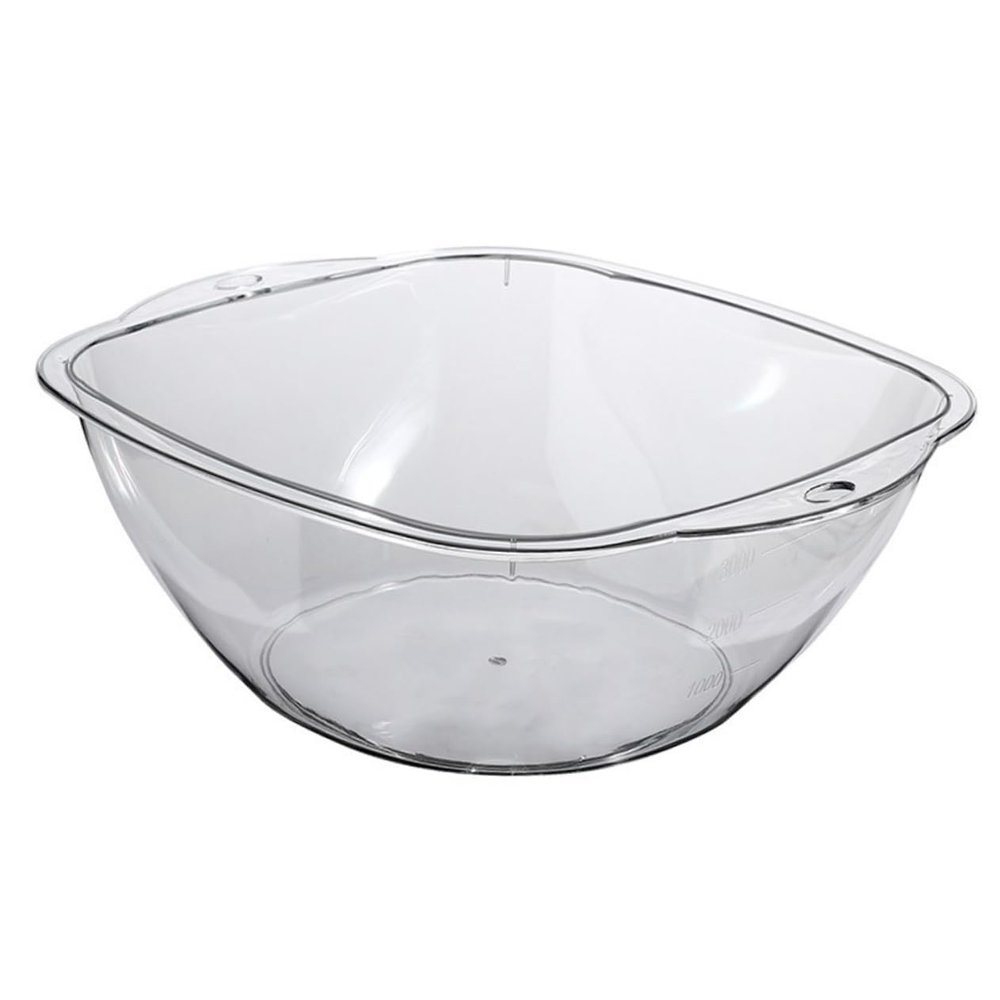Salon Wash Basin for Facial Cleansing, Clear Plastic Wash Basin