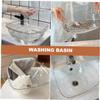 Salon Wash Basin for Facial Cleansing, Clear Plastic Wash Basin view 2
