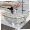 Salon Wash Basin for Facial Cleansing, Clear Plastic Wash Basin view 4