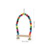 Supvox Bird Toy for Parakeets - Swinging Climbing and Chewing Perch with Bell view 2
