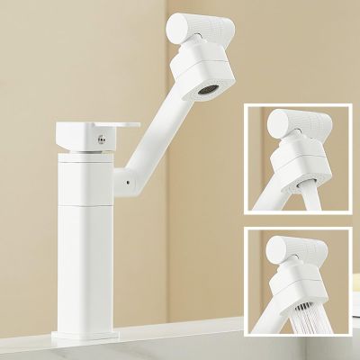 NCKBZYH Multifunctional Basin Faucet, 1080° Swivel, 2 Modes, G1/2 Single-Handle Mixer, Wei Chaser of Light