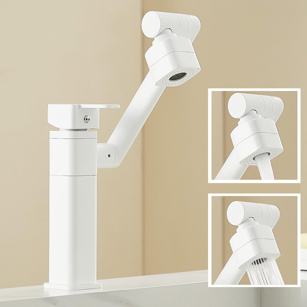 NCKBZYH Multifunctional Basin Faucet, 1080° Swivel, 2 Modes, G1/2 Single-Handle Mixer, Wei Chaser of Light