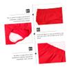 Breathable Cotton Adult Incontinence Pants, Red view 3
