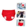 Breathable Cotton Adult Incontinence Pants, Red view 4