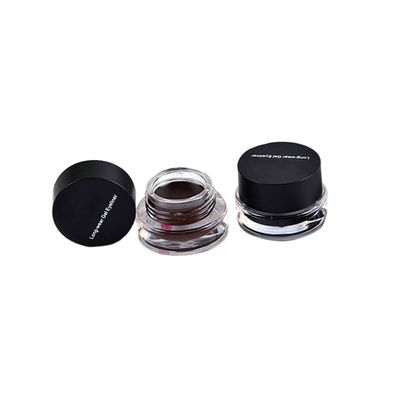 dijiusidy 2-Piece Smudge-Resistant Gel Eyeliner, Quick-Drying Eye Shadow Cream Makeup, Black & Coffee