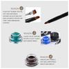 dijiusidy 2-Piece Smudge-Resistant Gel Eyeliner, Quick-Drying Eye Shadow Cream Makeup, Black & Coffee view 4