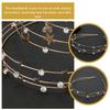 SKISUNO Delicate Metal Headbands, 2-Piece Set with Gold-Tone Stars and Crystals view 3