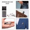 Amorays 2-Pair Foldable Metal Reading Glasses with Hard Case, Blue-Light Blocking, for Women and Men, 1166, Dark Gray + Light Gray, +1.75 view 4