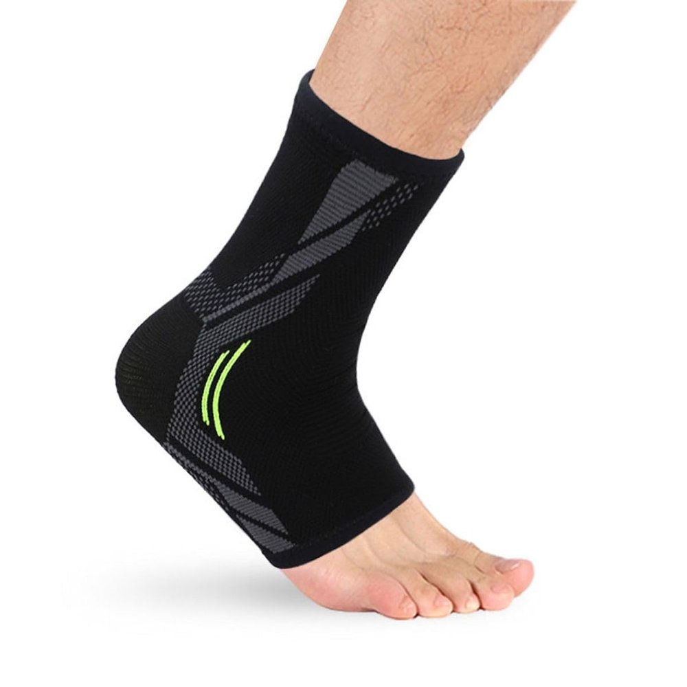 Knig Design Adjustable Ankle Brace, Ultra-Thin, Black, 1 Piece, M