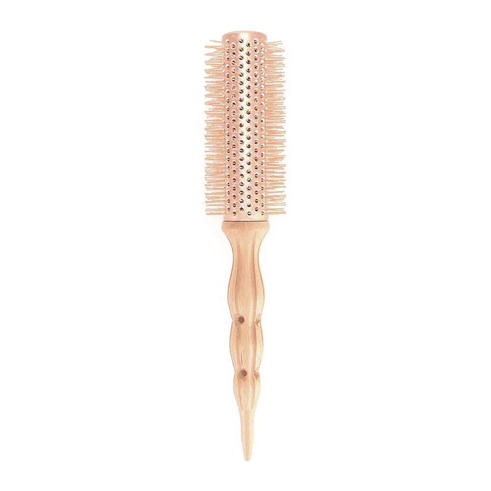 WENH Round Brush Comb for Women, Hair Styling Tool, Premium Beech Wood and Aluminum Tube Hair Comb (Color: No. 20)