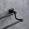 Matte Black Copper Double Towel Bar, Bathroom Accessory view 4