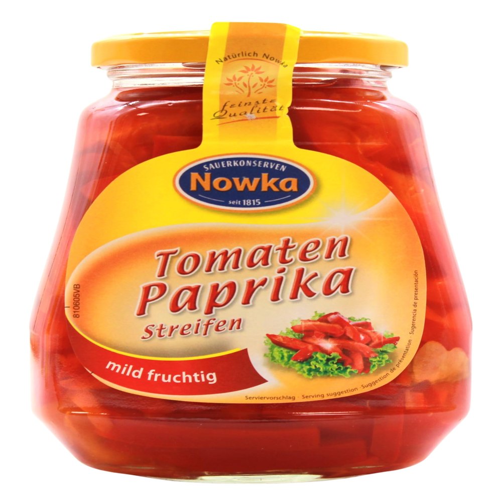 Nowka Tomato Pepper Strips, 5-Pack (5 x 260 g)