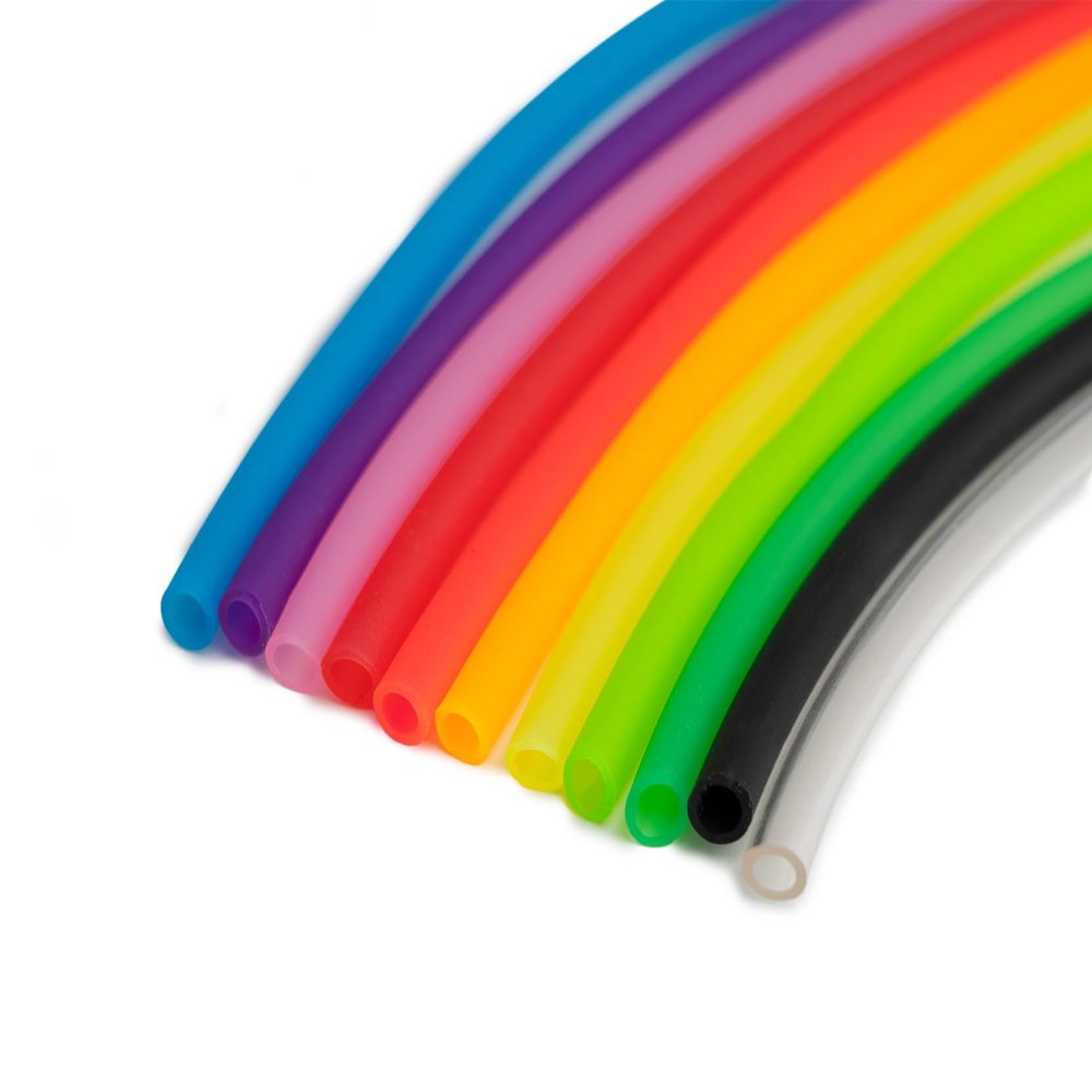 NatureHolic Air Hose 4/6 | Transparent & Subtle | Aquarium Hose | PVC Hose for Aquariums & Ponds | 1 Meter Piece | Red