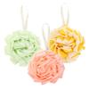 FOYTOKI 3-Piece Large Shower Sponges, Soft Mesh Bath Poufs for Body Exfoliation, Durable and Foaming, Random Colors view 1
