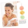FOYTOKI 3-Piece Large Shower Sponges, Soft Mesh Bath Poufs for Body Exfoliation, Durable and Foaming, Random Colors view 3
