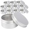 Healeved 12-Piece Reusable Aluminum Cream Jars, 80 ml, Leakproof, Compact Travel Containers for Creams and Butters view 1