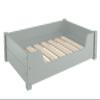 Erst-Holz Cozy Pet Bed 80 x 50 cm, Gray Pine V-30.32-G-80x50, with Roll Slat Base and Mattress view 2