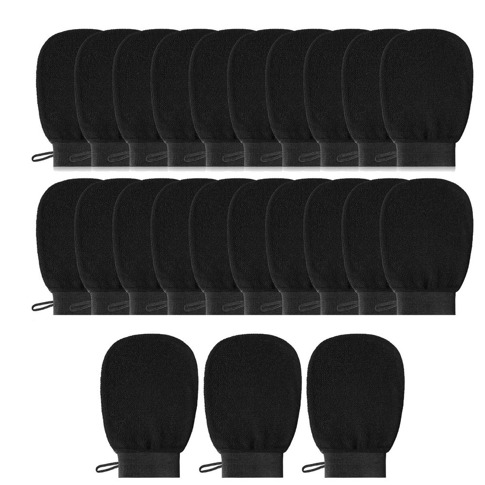 Rordigo 20-Piece Korean Exfoliating Bath Glove Set, 150D Viscose Fiber, 14 x 21 cm