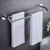 Wall-Mounted Stainless Steel Double Towel Rack, No-Drill, 52 cm view 1