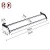 Wall-Mounted Stainless Steel Double Towel Rack, No-Drill, 52 cm view 2