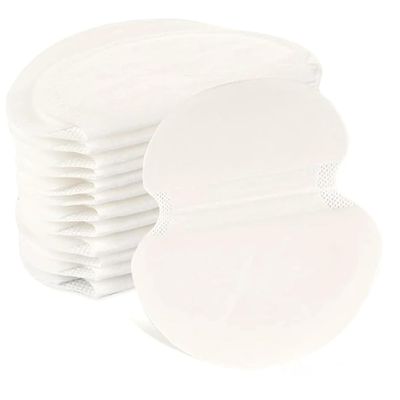 Rordigo 100-Pack Disposable White Underarm Sweat Pads for Women and Men