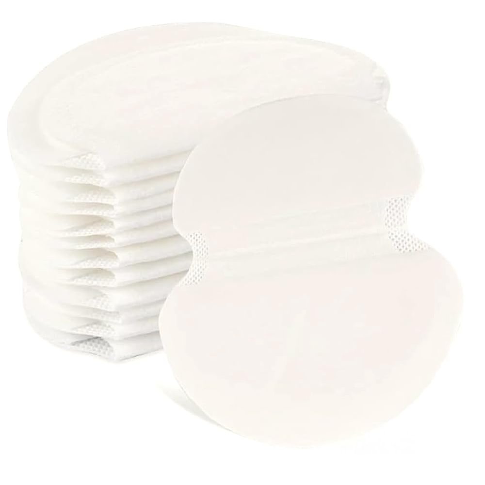 Rordigo 100-Pack Disposable White Underarm Sweat Pads for Women and Men