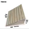 2–6 in. High Wooden Threshold Ramp for Doors, Steps, Wheelchairs and Vehicles, 300 kg Capacity (30.8 × 30 × 9 cm) view 3
