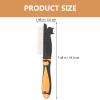 Orange Dog Hair Comb with Ergonomic Design, Stainless Steel, 1 Pc. view 2