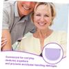 Portable Silicone Denture Case, Lavender, for Travel view 4