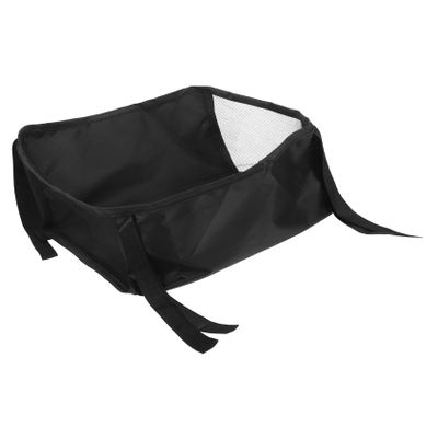Black Oxford Fabric Stroller Underseat Organizer for Travel and Outdoors