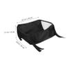 Black Oxford Fabric Stroller Underseat Organizer for Travel and Outdoors view 4