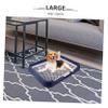 Kisangel Indoor Dog Toilet with Mesh Drain, Non-Slip, Blue view 4