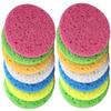 25 Round Cellulose Cosmetic Sponges for Gentle Facial Cleansing view 1