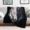 PAZZK Wolf Fleece Blanket, Extra-Soft Cozy Flannel Throw, 60 x 80 in view 2