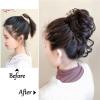 Messy Bun Hairpiece with Wispy Strands view 3