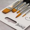 Round/Flat Face Paint Brush Set (Round 2/6, Flat 4/8/14) view 2