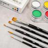 Round/Flat Face Paint Brush Set (Round 2/6, Flat 4/8/14) view 4