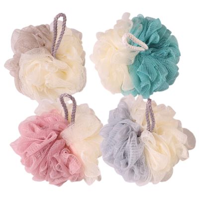 Nylon Cleansing Shower Puff for Gentle Exfoliation and Massage