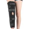 Paopaoldm Knee Immobilizer, Full-Leg Support, Aluminum Alloy, Straight Knee Brace view 1