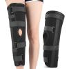 Paopaoldm Knee Immobilizer, Full-Leg Support, Aluminum Alloy, Straight Knee Brace view 2