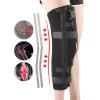Paopaoldm Knee Immobilizer, Full-Leg Support, Aluminum Alloy, Straight Knee Brace view 3