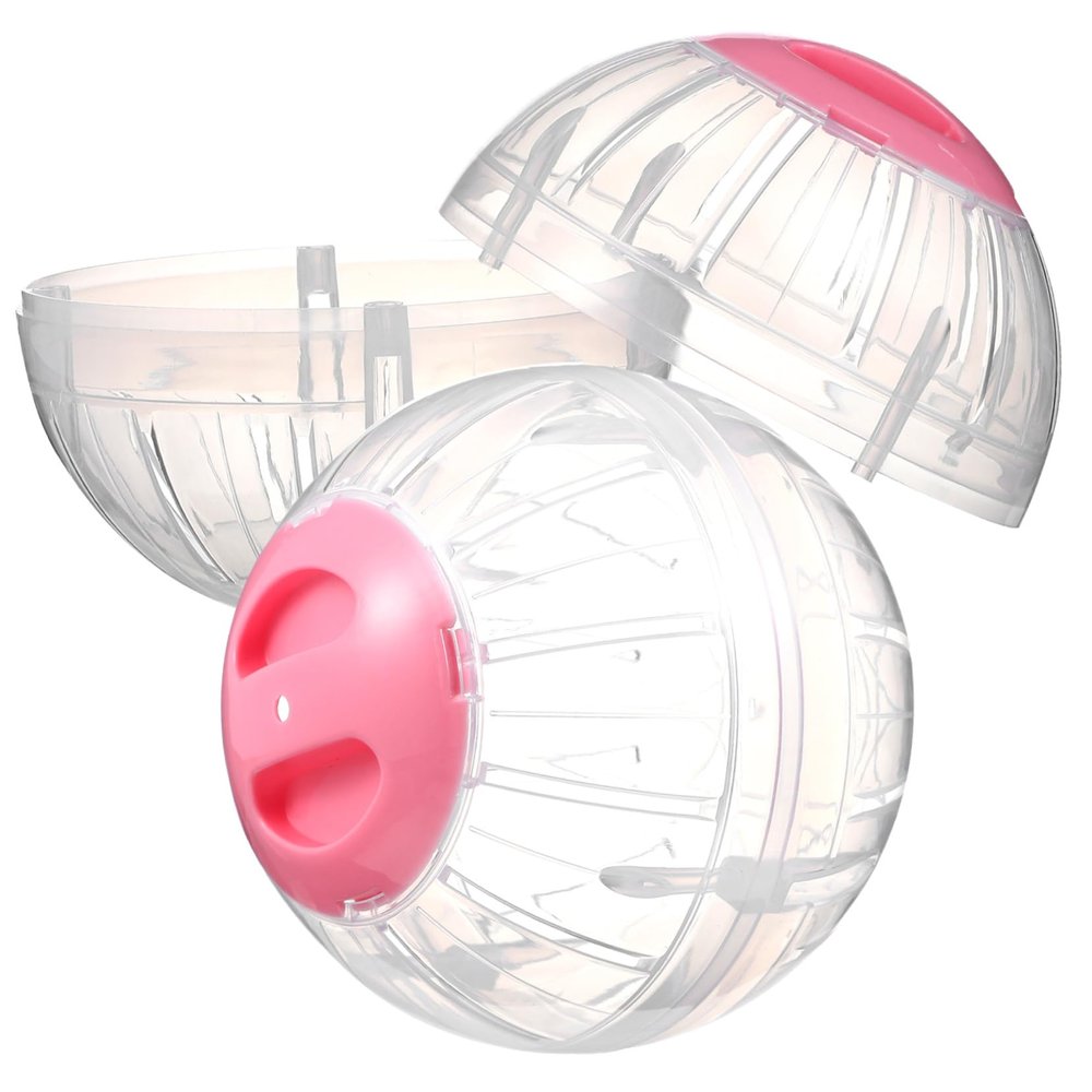 BESPORTBLE 2-Piece Transparent Hamster Exercise Balls with Ventilation for Small Pets