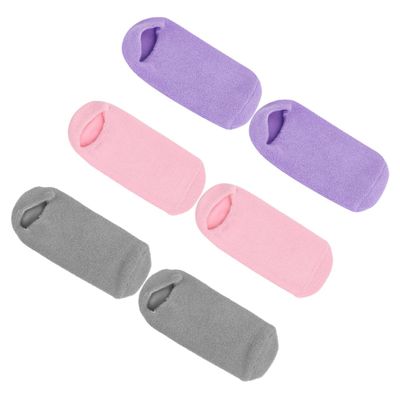 3 Pairs Moisturizing Cotton and Elastic Foot Care Spa Socks