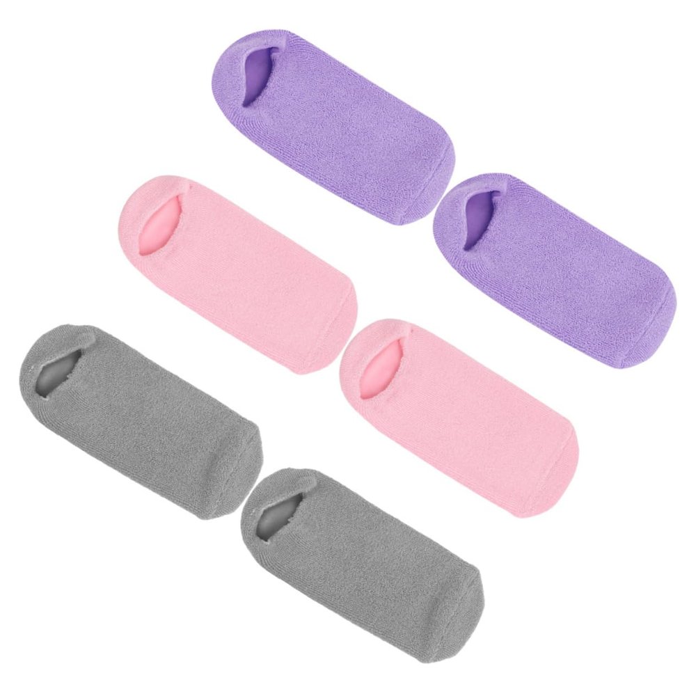 3 Pairs Moisturizing Cotton and Elastic Foot Care Spa Socks